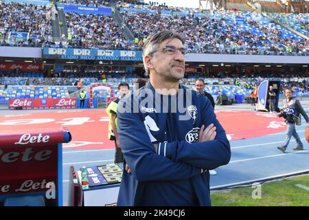 Napoli, Italia. 01st Ott 2022. Coack Ivan Juric di Torino FC durante la Serie Un match tra SSC Napoli e Torino FC allo stadio Diego Armando Maradona Credit: Live Media Publishing Group/Alamy Live News Foto Stock