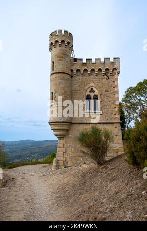 Tour Magdala a Rennes-le-Château, Aude, Occitanie, Francia meridionale. Foto Stock