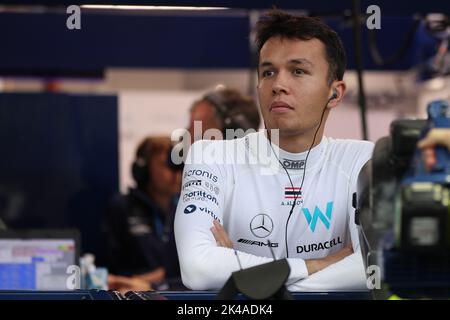 Singapore. 1st 2022 ottobre ; Marina Bay, Singapore, Gran Premio FIA Formula 1: Giornata di qualificazione: Williams Racing, Alex Albon Credit: Action Plus Sports Images/Alamy Live News Foto Stock