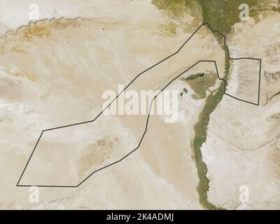Al Jizah, governatorato dell'Egitto. Mappa satellitare a bassa risoluzione Foto Stock