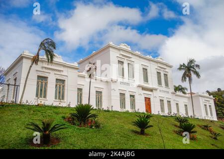 Facciata dell'edificio Instituto Butantan a San Paolo,. Centro di ricerca biomedica Foto Stock