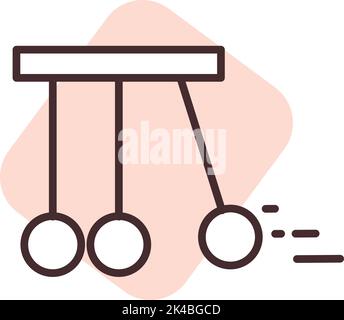 Fisica della biochimica, illustrazione, vettore su sfondo bianco. Illustrazione Vettoriale