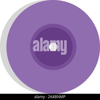 cd musicale, illustrazione, vettore su sfondo bianco. Illustrazione Vettoriale