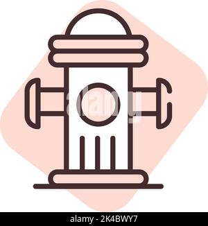 Riscaldamento idraulico, illustrazione, vettore su sfondo bianco. Illustrazione Vettoriale