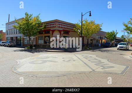 Standin' on the Corner in Winslow Arizona.... Foto Stock