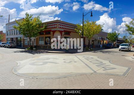 Standin' on the Corner in Winslow Arizona.... Foto Stock