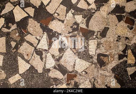 marmo naturale astratto nero e bianco, marmo nero motivi trama sfondo. Foto Stock