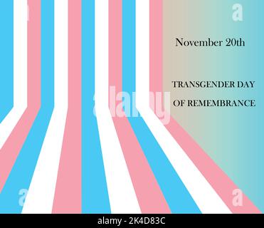 Modello di sfondo del flag di priorità transgender per banner, scheda, poster. Illustrazione vettoriale EPS10 Illustrazione Vettoriale