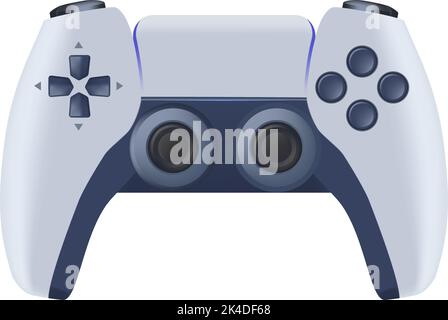 Joystick o gamepad con pulsanti, videogiochi Illustrazione Vettoriale