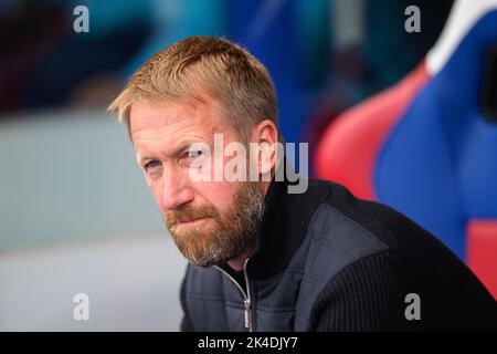 Londra, Regno Unito. 01st Ott 2022. 01 Ott 2022 - Crystal Palace / Chelsea - Premier League - Selhurst Park Chelsea Manager Graham Potter durante la partita della Premier League contro Crystal Palace. Picture Credit: Notizie dal vivo su Mark Pain/Alamy Foto Stock