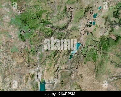 Nazionalità e popoli delle Nazioni del Sud, stato dell'Etiopia. Mappa satellitare ad alta risoluzione Foto Stock