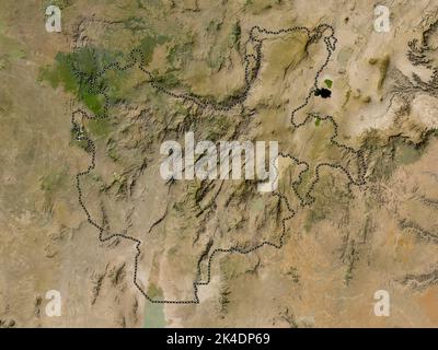 Nazionalità e popoli delle Nazioni del Sud, stato dell'Etiopia. Mappa satellitare a bassa risoluzione Foto Stock