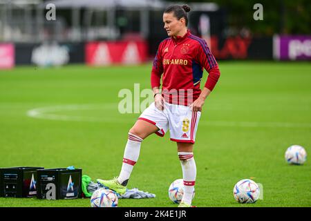 DUIVENDRECHT, PAESI BASSI - 2 OTTOBRE: Sherida Spitse di Ajax durante la partita olandese delle donne azerone Eredivie tra Ajax e sc Heerenveen a De Toekomst il 2 ottobre 2022 a Duivendrecht, Paesi Bassi (Foto di Kees Kuijt/Orange Pictures) Foto Stock