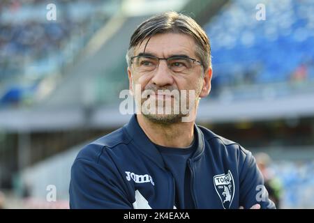 Napoli, Italia. 1 Ott 2022. Ivan Juric Capo Coach di Torino FC durante la Serie A match tra SSC Napoli e Torino FC allo Stadio Diego Armando Maradona Napoli Italia il 01 ottobre 2022. Credit: Franco Romano/Alamy Live News Foto Stock