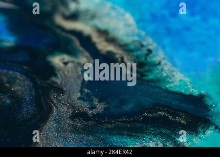 inchiostro miscela hobby artistico colorato astratto bakgrund Foto Stock
