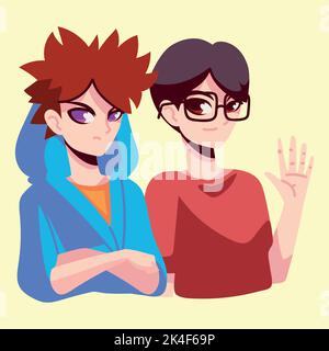 due anime Illustrazione Vettoriale