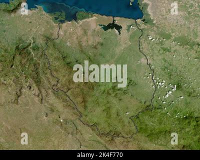 Nord-Est, dipartimento di Haiti. Mappa satellitare a bassa risoluzione Foto Stock