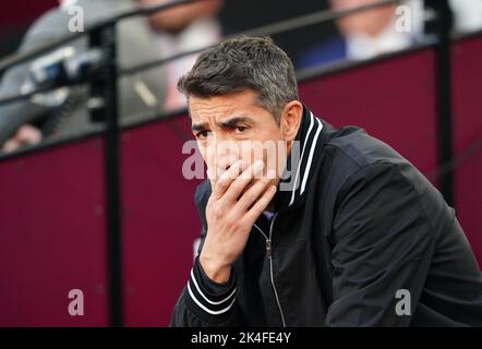 Foto del file datata 01-10-2022 del manager di Wolverhampton Wanderers Bruno Lage. I lupi hanno saccheggiato il capo allenatore Bruno Lage, il club ha annunciato. Data di emissione: Domenica 2 ottobre 2022. Foto Stock