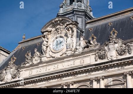 Dettaglio l'Hotel de Ville Tours Foto Stock