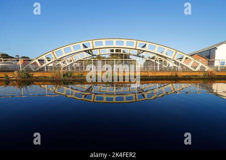 Stanley Ferry Aqueduct vicino a Wakefield, West Yorkshire, Regno Unito Foto Stock