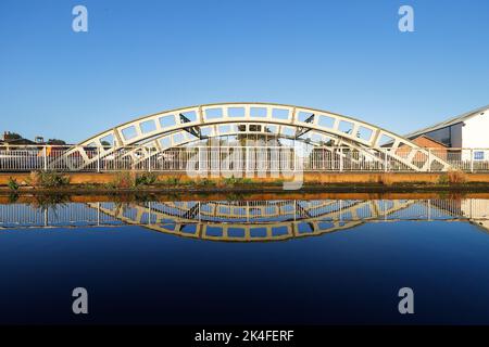 Stanley Ferry Aqueduct vicino a Wakefield, West Yorkshire, Regno Unito Foto Stock