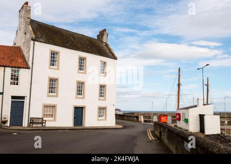 Mid Shore a St Monans nella Neuk orientale di Fife, Scozia. Foto Stock