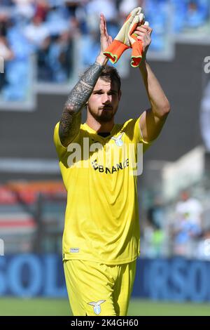 Roma, Lazio. 02nd Ott 2022. Ivan Provedel della SS Lazio durante la Serie A match tra SS Lazio e Spezia allo stadio Olimpico di Roma, 02nd ottobre 2022. (Foto di credito AllShotLive/SipaUsa) Credit: Sipa USA/Alamy Live News Foto Stock
