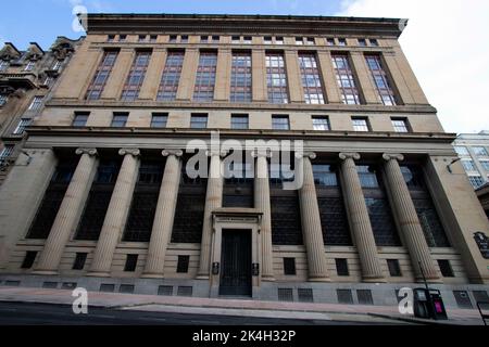 Bank of Scotland Building angolo di St Vincent Street e Renfield Street a Glasgow, Scozia UK Foto Stock