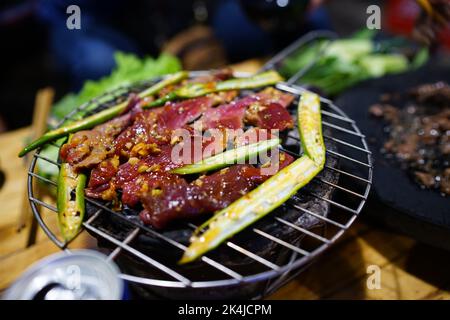 Barbecue a da Lat, Vietnam Foto Stock