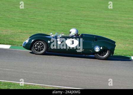 John Clark, Barry Cannell, Cooper Climax T39, Bobtail, Freddie March Memorial Trophy, un evento di 60 minuti, due piloti per le auto sportive che ricordano il Foto Stock