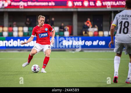 Silkeborg, Danimarca. 02nd Ott 2022. Anders Klynge (21) di Silkeborg SE visto durante il Superliga match 3F tra Silkeborg IF e AC Horsens al Jysk Park di Silkeborg. (Photo Credit: Gonzales Photo/Alamy Live News Foto Stock