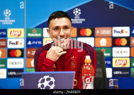 Amsterdam, 2022-10-03, 2022-10-03 12:53:23:19 AMSTERDAM - Steven Berghuis di Ajax durante la conferenza stampa che precede la partita della Champions League tra Ajax Amsterdam e SSC Napoli alla Johan Cruijff Arena il 3 ottobre 2022 ad Amsterdam, Paesi Bassi. ANP MAURICE VAN STEEN netherlands out - belgium out Credit: ANP/Alamy Live News Foto Stock