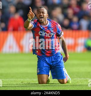 01 Ott 2022 - Crystal Palace contro Chelsea - Premier League - Selhurst Park Jordan Ayew del Crystal Palace durante la partita della Premier League contro Chelsea. Foto : Mark Pain / Alamy Live News Foto Stock