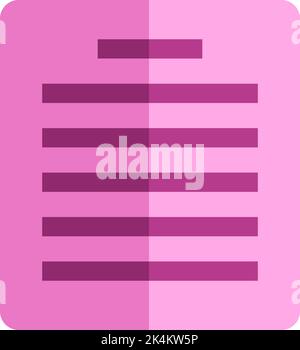 Documento bancario, illustrazione, vettore su sfondo bianco. Illustrazione Vettoriale