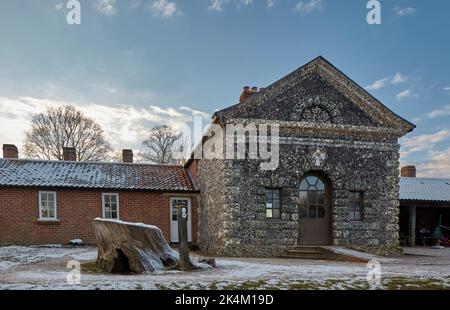 La Shell House nella foresta di Hatfield Foto Stock