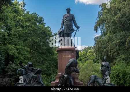 Berlino, Germania 28 giugno 2022, il Monumento Nazionale Bismarck a Berlino Foto Stock