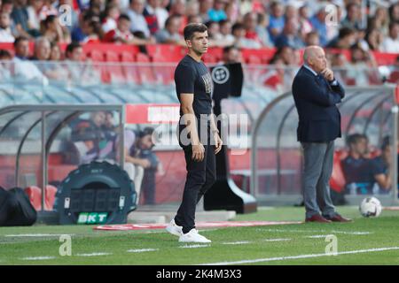 Girona, Spagna. 2nd Ott 2022. Michel (Girona) Calcio : incontro spagnolo 'la Liga Santander' tra Girona FC 3-5 Real Sociedad all'Estadi Montilivi di Girona, Spagna . Credit: Mutsu Kawamori/AFLO/Alamy Live News Foto Stock