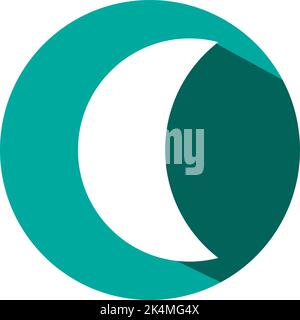 Modalità Darkmode, illustrazione, vettore su sfondo bianco. Illustrazione Vettoriale