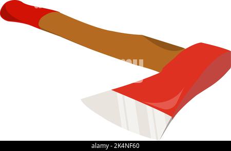 AX rosso, illustrazione, vettore su sfondo bianco. Illustrazione Vettoriale