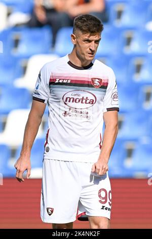 Reggio Emilia, Italia. 02nd Ott 2022. Mapei Stadium, 02.10.22 Krzysztof Piatek (99 US Salernitana) durante la Serie Una partita tra US Sassuolo e US Salernitana allo Stadio Mapei di Reggio Emilia, Italia Soccer (Cristiano Mazzi/SPP) Credit: SPP Sport Press Photo. /Alamy Live News Foto Stock