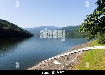 Żywiec, Polonia - 2 agosto 2018: Lago Jezioro Zywieckie Foto Stock