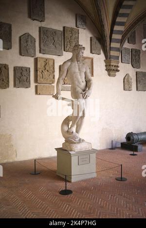 Oceano by Giambologna nel Museo del Bargello di Firenze Foto Stock