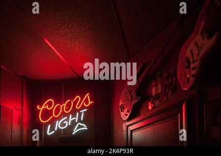 All'interno del Stone Pony ad Asbury Park, NJ, una leggendaria sede musicale famosa per il lancio di carriere di leggende musicali come Bruce Springsteen. Foto Stock