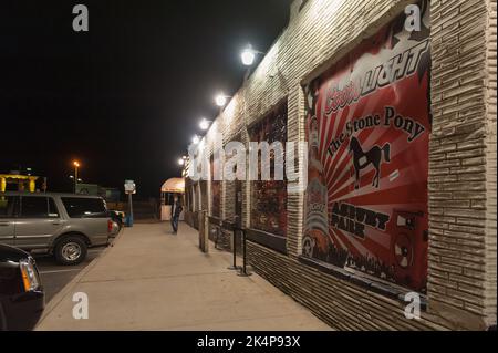 Lo Stone Pony di Asbury Park, NJ, è un leggendario locale musicale famoso per aver lanciato carriere di leggende musicali come Bruce Springsteen. Foto Stock