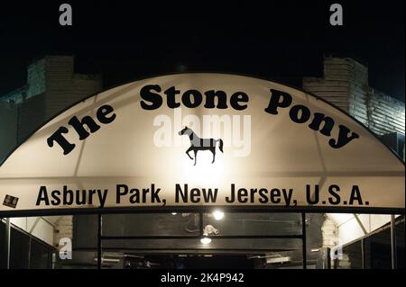 Lo Stone Pony di Asbury Park, NJ, è un leggendario locale musicale famoso per aver lanciato carriere di leggende musicali come Bruce Springsteen. Foto Stock