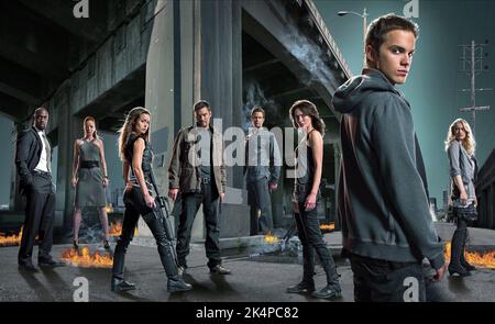 RICHARD T. JONES, estate Glau, Brian Austin Green, GARRET DILLAHUNT, LENA HEADEY, THOMAS DEKKER, terminatore: Sarah Connor Chronicles, 2008 Foto Stock