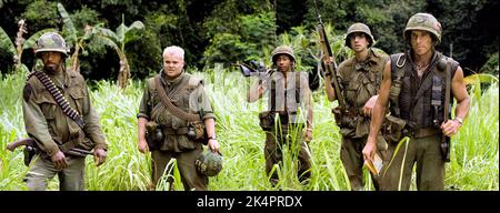 JR,BLACK,JACKSON,BARUCHEL,STILLER, TROPIC THUNDER, 2008 Foto Stock