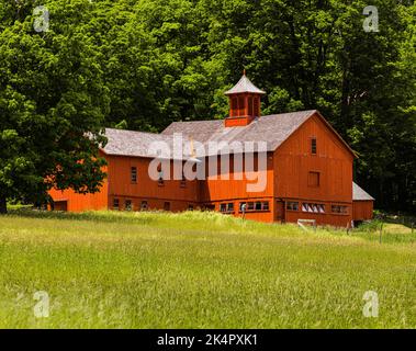 Fienile di Field William Cullen Bryant Homestead   Cummington, Massachusetts, USA Foto Stock