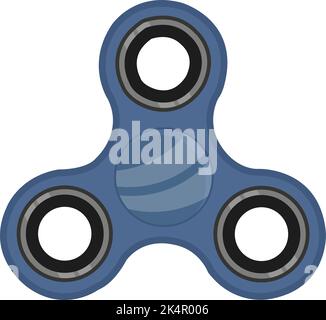 Filatore blu, illustrazione, vettore su sfondo bianco. Illustrazione Vettoriale