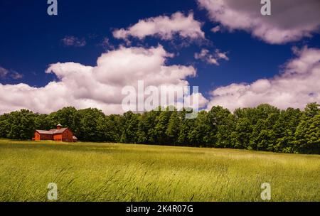 Fienile di Field William Cullen Bryant Homestead   Cummington, Massachusetts, USA Foto Stock